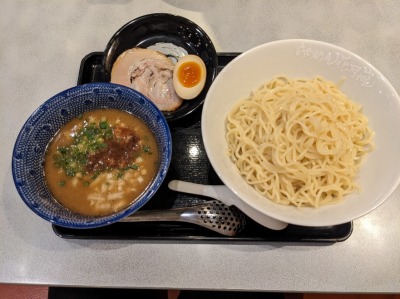 <らあめん花月嵐>豚そばつけ麺 所沢駅のラーメン--らあめん花月嵐 所沢駅前店
