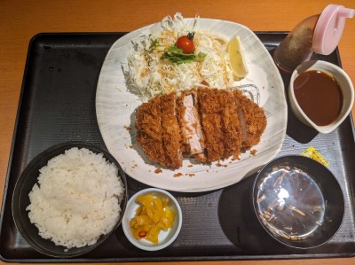 <和食さと>厚切りロースとんかつ 上野芝駅のファミレス--和食さと 上野芝店