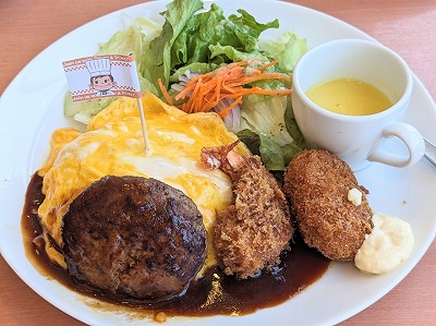 <不二家レストラン>大人のお子様ランチ 幕張豊砂駅のケーキ--不二家レストラン イオンモール幕張新都心店