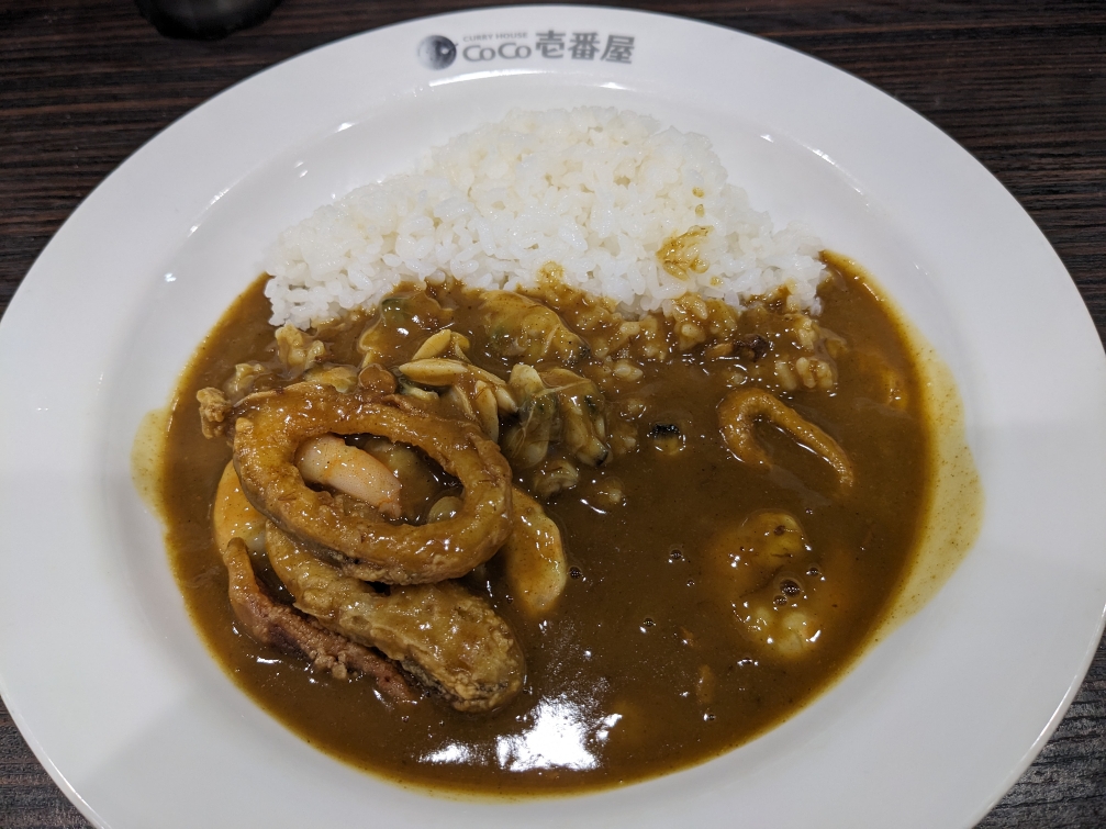 <CoCo壱番屋>海の幸カレー 上小田井駅のカレー--CoCo壱番屋 小田井店