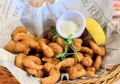 <レッドロブスター>ポップコーンシュリンプ 山手駅周辺のシーフードレストラン--レッドロブスター 新本牧店