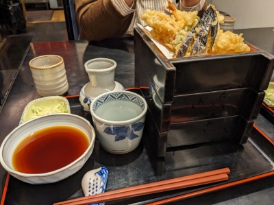 <森もと>天せいろ 洗足駅のそば--森もと