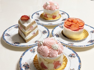 <ピネード>イチゴのケーキいろいろ 愛甲石田駅周辺のケーキ--ピネード 伊勢原店