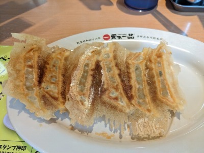<天下一品>羽根つき餃子 秋葉原駅のこってりラーメン--天下一品 秋葉原店