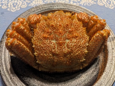 <二条市場>毛ガニ 大通駅周辺の海産物市場--二条市場