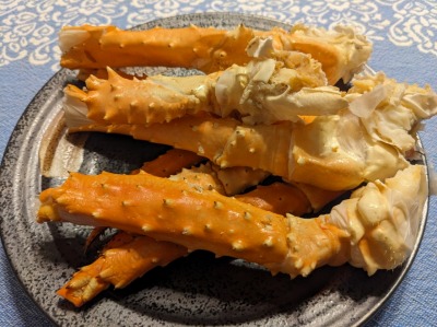 <二条市場>タラバガニ 大通駅周辺の海産物市場--二条市場