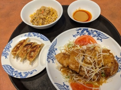 <バーミヤン>油淋鶏 用賀駅周辺の中華--バーミヤン 用賀駅前店