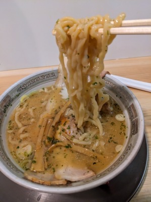 <龍上海>赤湯からみそチャーシューメン 米沢駅の山形赤湯辛味噌ラーメン--龍上海 米沢店