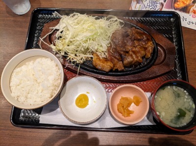 <大戸屋>炭火焼き鉄板トンテキ 妙典駅周辺の定食--大戸屋 イオン市川妙典店
