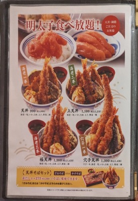 <天麩羅えびのや>メニュー 京橋駅周辺の天ぷら--天麩羅えびのや 京阪モール京橋店