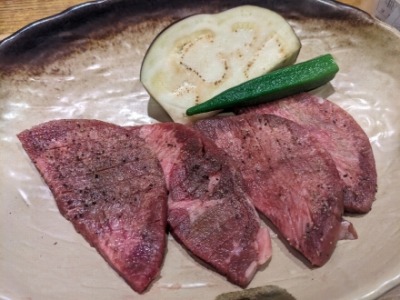 <夢庵>厚切り牛タン焼き肉御膳 新羽駅周辺の和食ファミレス--夢庵 港北新羽駅前店