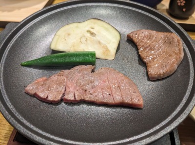 <夢庵>厚切り牛タン焼き肉御膳 新羽駅周辺の和食ファミレス--夢庵 港北新羽駅前店