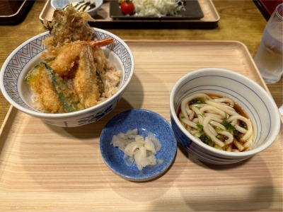 <夢庵>上海老天丼 新羽駅周辺の和食ファミレス--夢庵 港北新羽駅前店