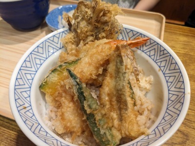 <夢庵>上海老天丼 袖ヶ浦駅周辺の和食ファミレス--夢庵 袖ヶ浦店