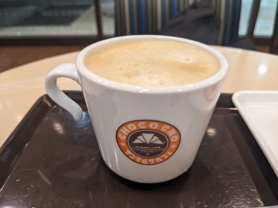 <サンマルクカフェ>カフェラテ 辻堂駅周辺のカフェ--サンマルクカフェ テラスモール湘南店