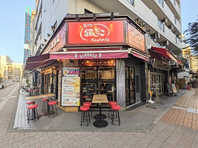 <築地 銀だこ>お店外観 桜木町駅周辺のたこ焼き--築地 銀だこ 野毛一号店