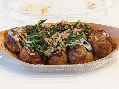 <築地 銀だこ>九条ねぎマヨ特製ソース 戸塚駅のたこ焼き--築地 銀だこ まるい食遊館戸塚店