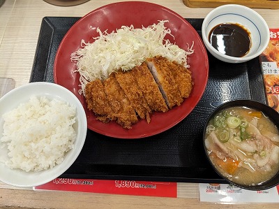 <かつや>ロースカツ定食 福住駅周辺のとんかつ・かつ丼--かつや 札幌福住店