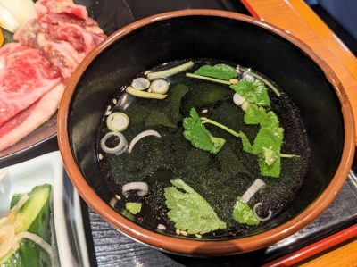 <安楽亭>ダブルカルビ定食 宇都宮駅の焼肉--安楽亭 宇都宮鶴田店