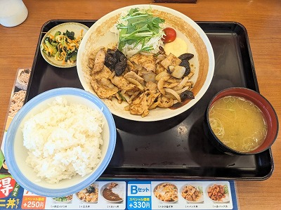 <山田うどん食堂>スタミナ焼肉定食 越谷レイクタウン駅の定食--山田うどん食堂 柿木店