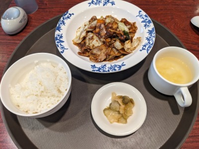 <バーミヤン>ホイコーロウ定食 裾野駅周辺の中華--バーミヤン 裾野店