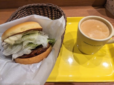 <フレッシュネスバーガー>テリヤキバーガー 用賀駅周辺のハンバーガー--フレッシュネスバーガー 用賀店