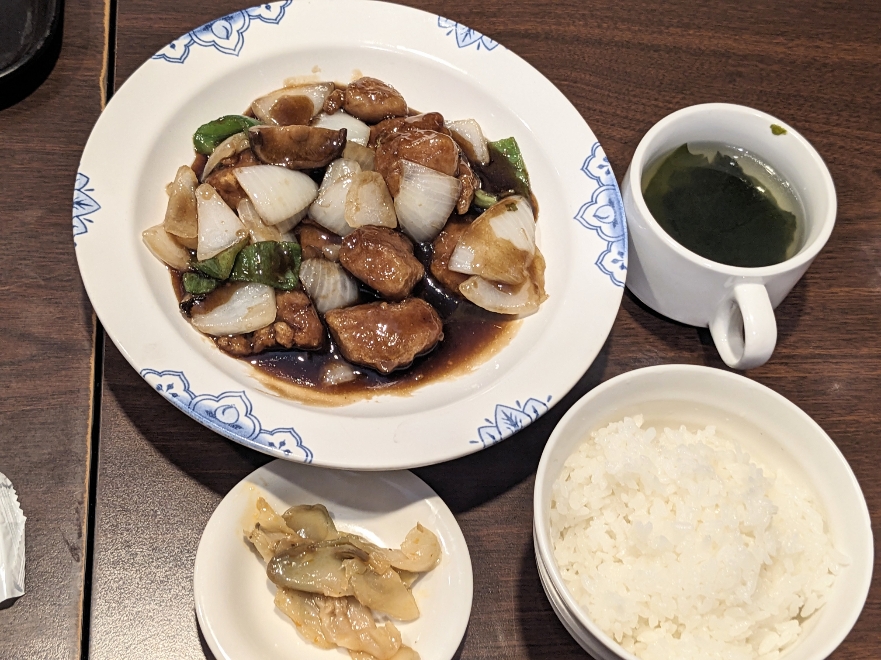 <バーミヤン>黒酢の酢豚定食 香川駅周辺の中華--バーミヤン 寒川大曲店
