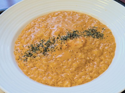 <カフェ・ベローチェ>海老のトマトクリームリゾット 池尻大橋駅周辺のカフェ--カフェ・ベローチェ 池尻大橋店