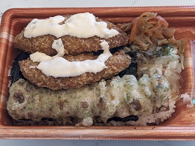 <キッチンオリジン>タルタルのり弁当 新羽駅周辺のお弁当・惣菜--キッチンオリジン 新羽駅前店