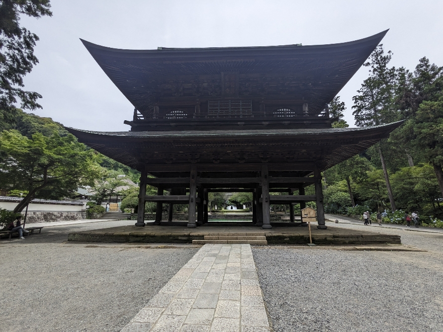 <円覚寺>山門 北鎌倉駅周辺の寺院--円覚寺