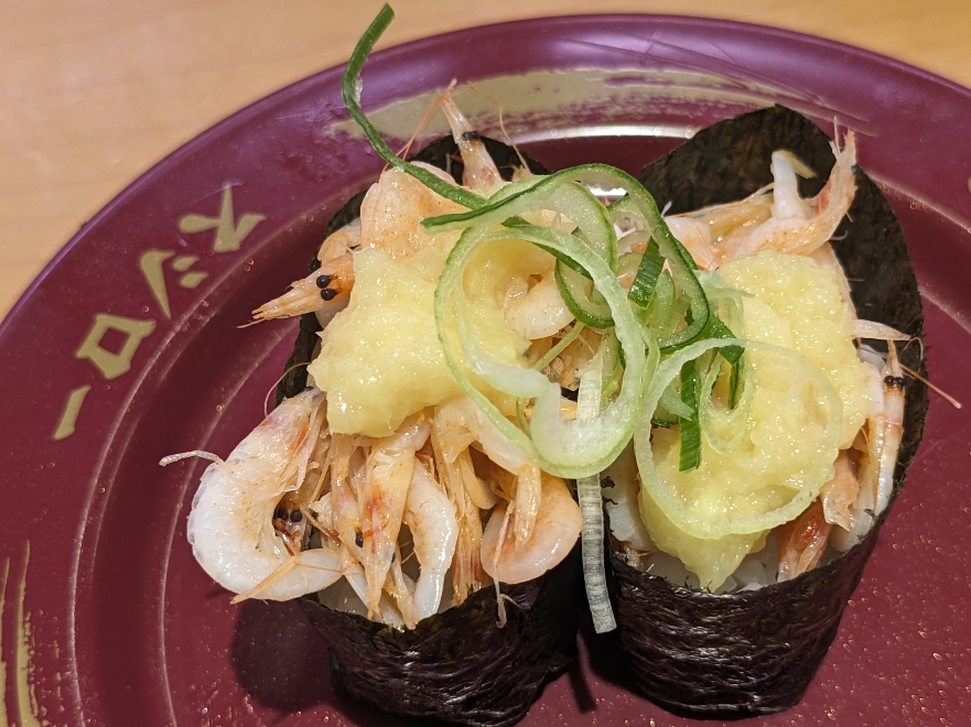 <スシロー>釜揚げ桜えび軍艦 長岡駅周辺の回転寿司--スシロー リナシエ喜多町店