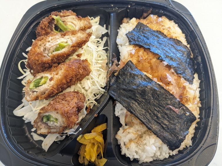 <キッチンオリジン>アスパラ豚巻きフライのり弁当 武蔵境駅周辺のお弁当・惣菜--キッチンオリジン 武蔵境店