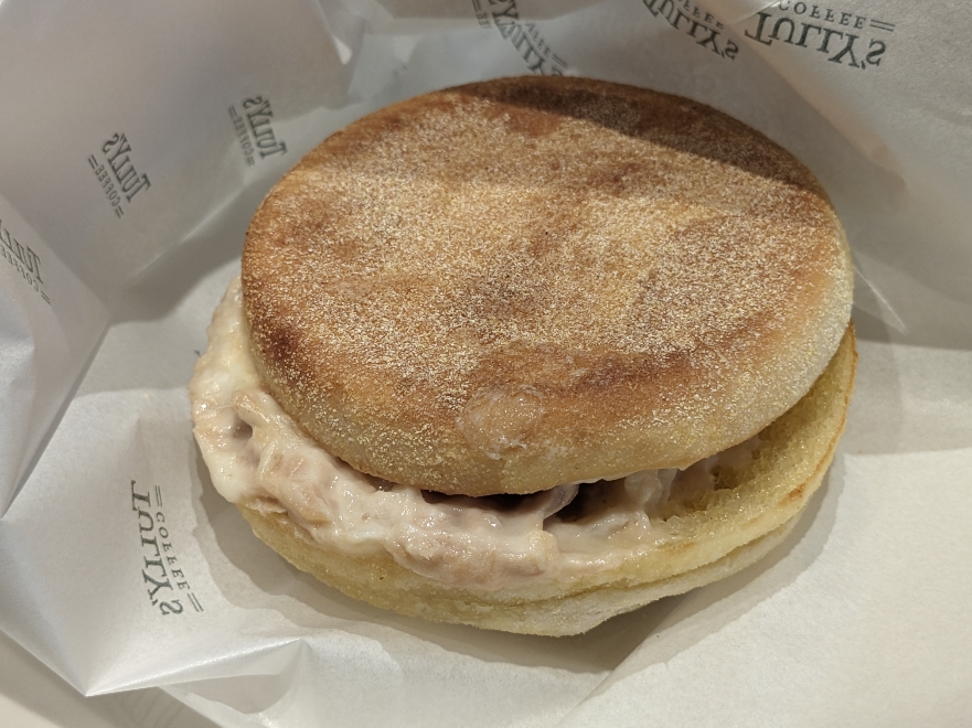 <タリーズコーヒー>イングリッシュマフィン 近文駅周辺のカフェ--タリーズコーヒー イオンモール旭川西店店