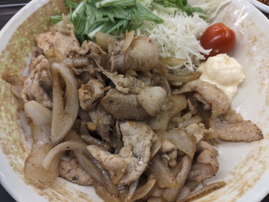 <山田うどん食堂>生姜焼き定食 田島駅周辺の定食--山田うどん食堂 佐野50号バイパス店